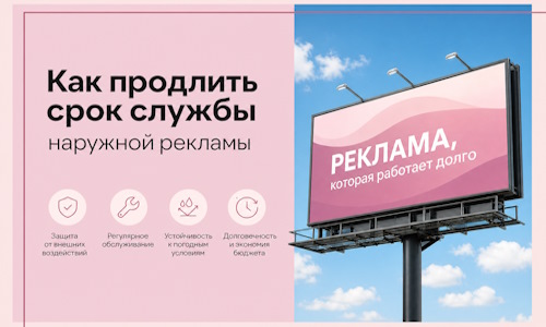 Как продлить срок службы наружной рекламы в  Керчи