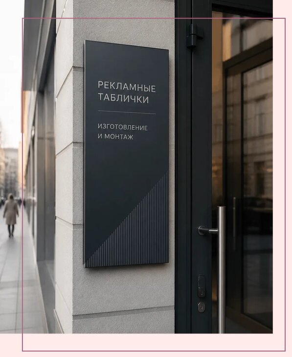 Рекламные таблички в Керчи по цене от 4595 р. | Аванза-Крч