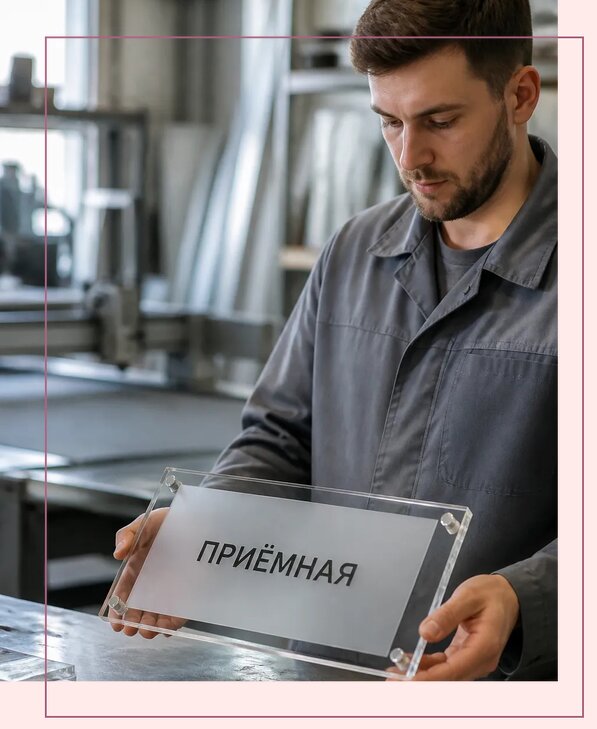 Таблички из оргстекла на заказ в Керчи от 3983 р. | Аванза-Крч
