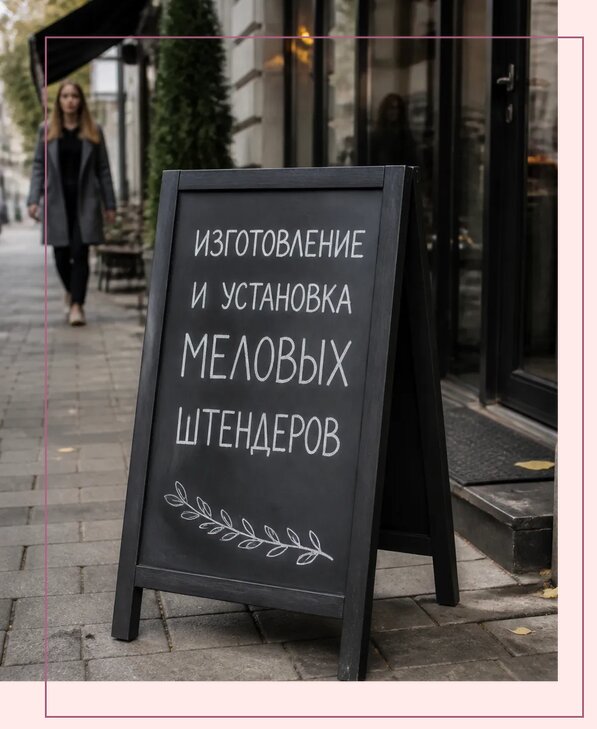 Меловые штендеры в Керчи по цене от 6638 р. | Аванза-Крч